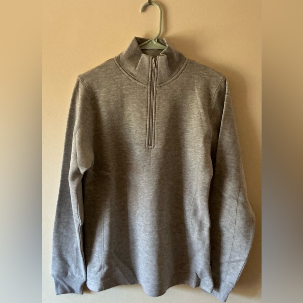 Women's Gray Half-Zip Sweatshirt